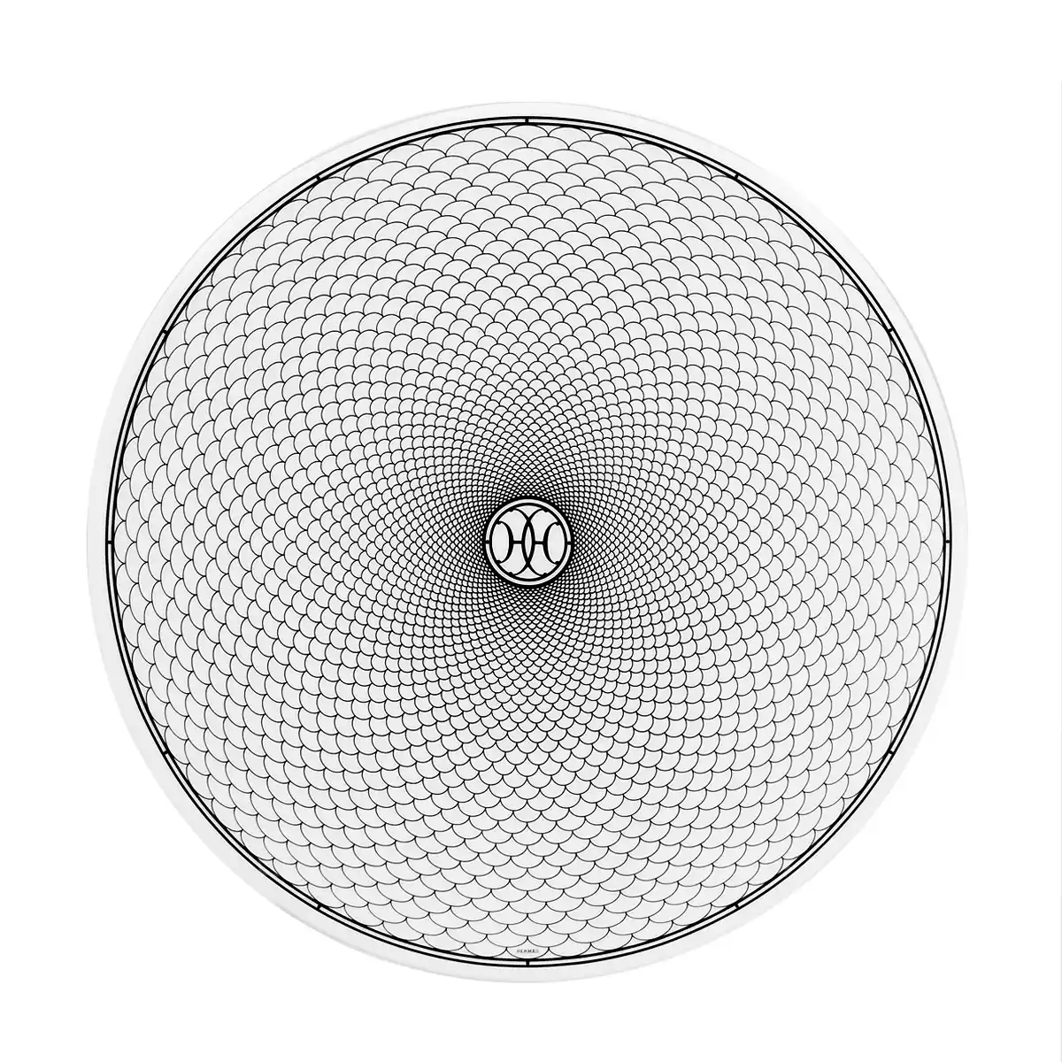 hermes h deco dinner plate in porcelain