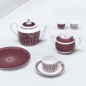 hermes limoges porcelain h deco rouge collection 2