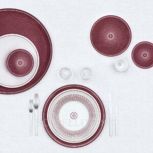 hermes limoges porcelain h deco rouge collection