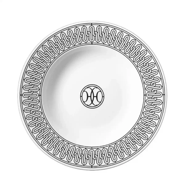 hermes h deco soup plate in porcelain