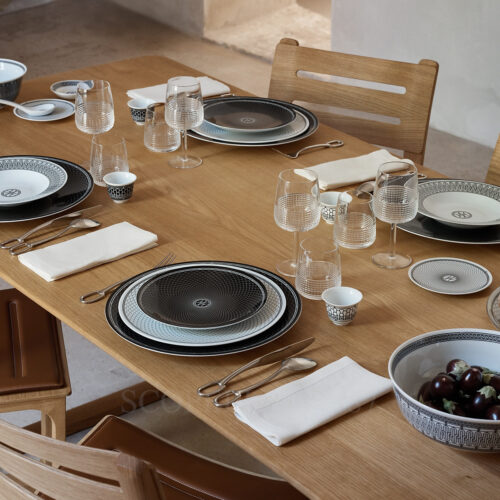 HERMES H-DECO 皿 ホワイト・ブラック Hermès H Deco Dinnerware - Kneen & Co.