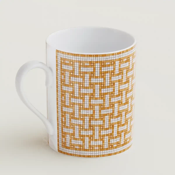 hermès mosaique au 24 porcelain mug for refined coffee and tea service