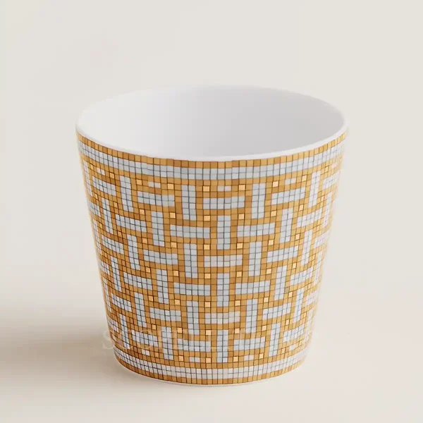 hermès mosaique au 24 porcelain tumbler for coffee tea and hot beverages