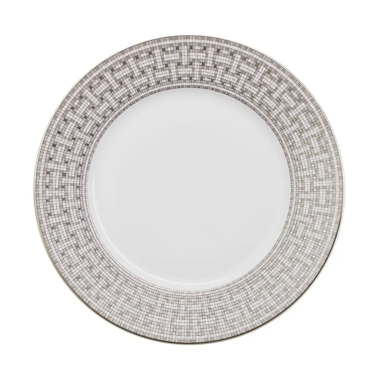 hermes mosaique au 24 platinum dinner plate