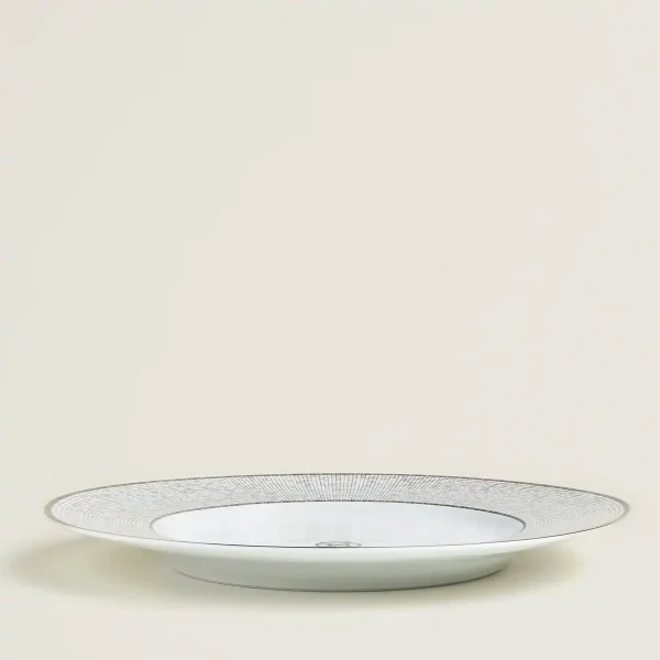 hermes mosaique au 24 platinum presentation plate side view