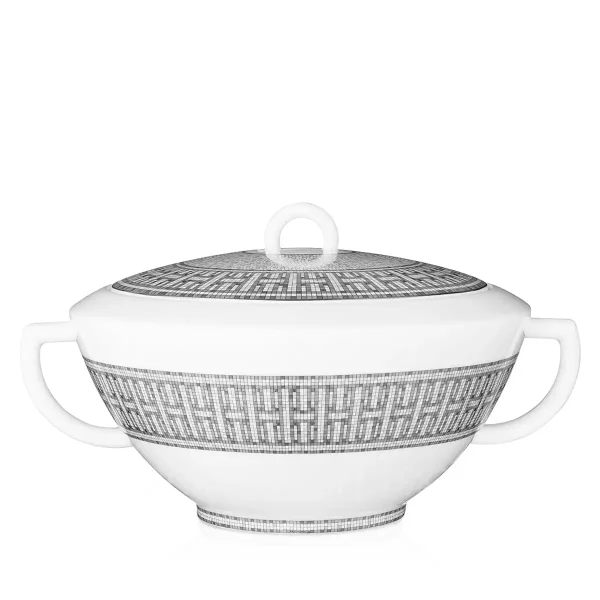 hermes mosaique au 24 platinum soup tureen