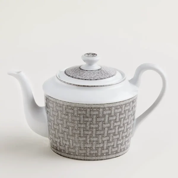 hermes mosaique au 24 platinum teapot