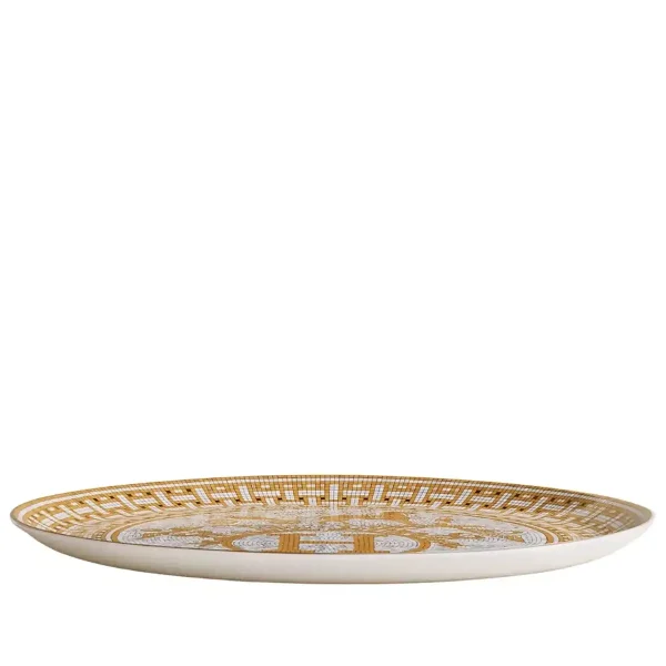 hermès mosaique au 24 porcelain tart platter for cakes and desserts side view