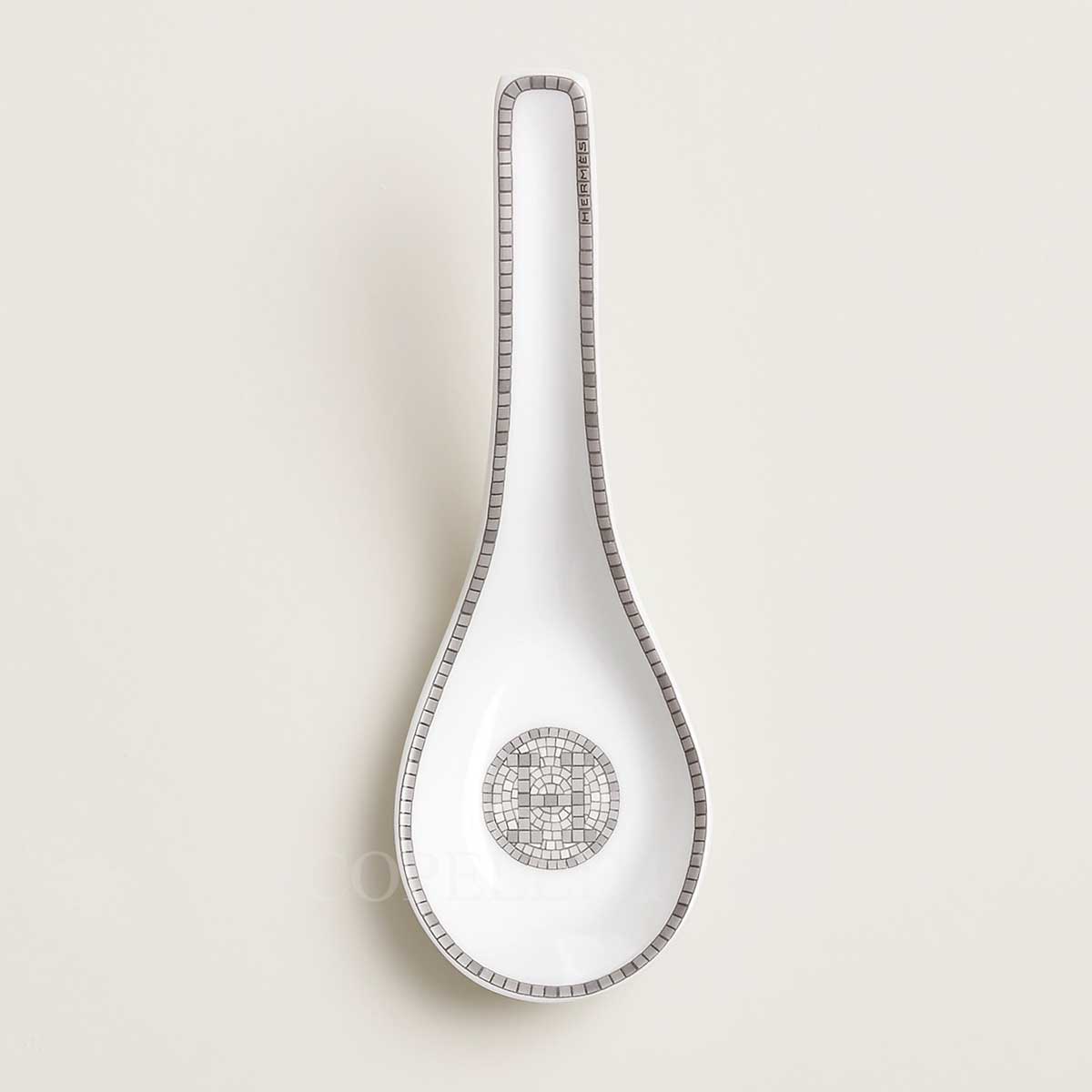 hermès mosaique au 24 platinum soup spoon