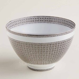 hermès mosaique au 24 platinum punch bowl