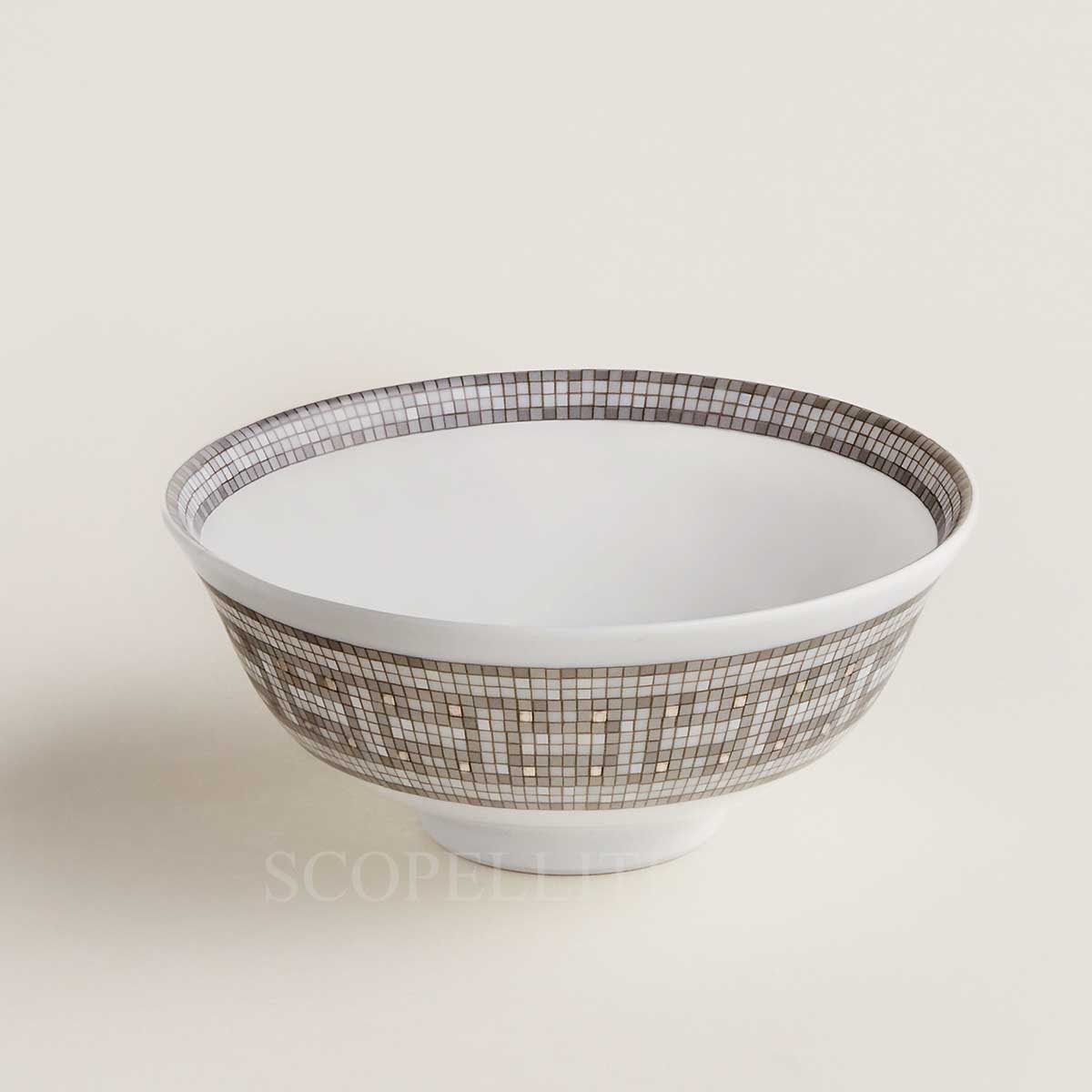 hermès mosaique au 24 platinum soup bowl