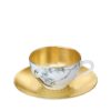 Hermès Gold tea cup and saucer Carnets d’équateur Or