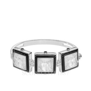 lalique crystal bracelet arethuse collection black