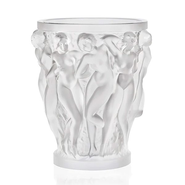 lalique bacchantes vase clear extra large