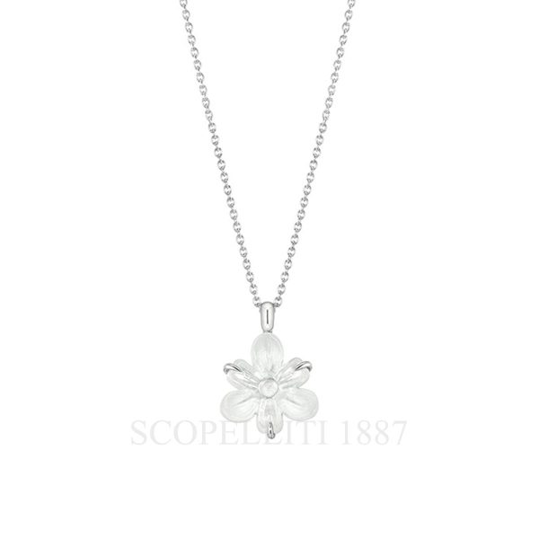 lalique fleur de neige small pendant