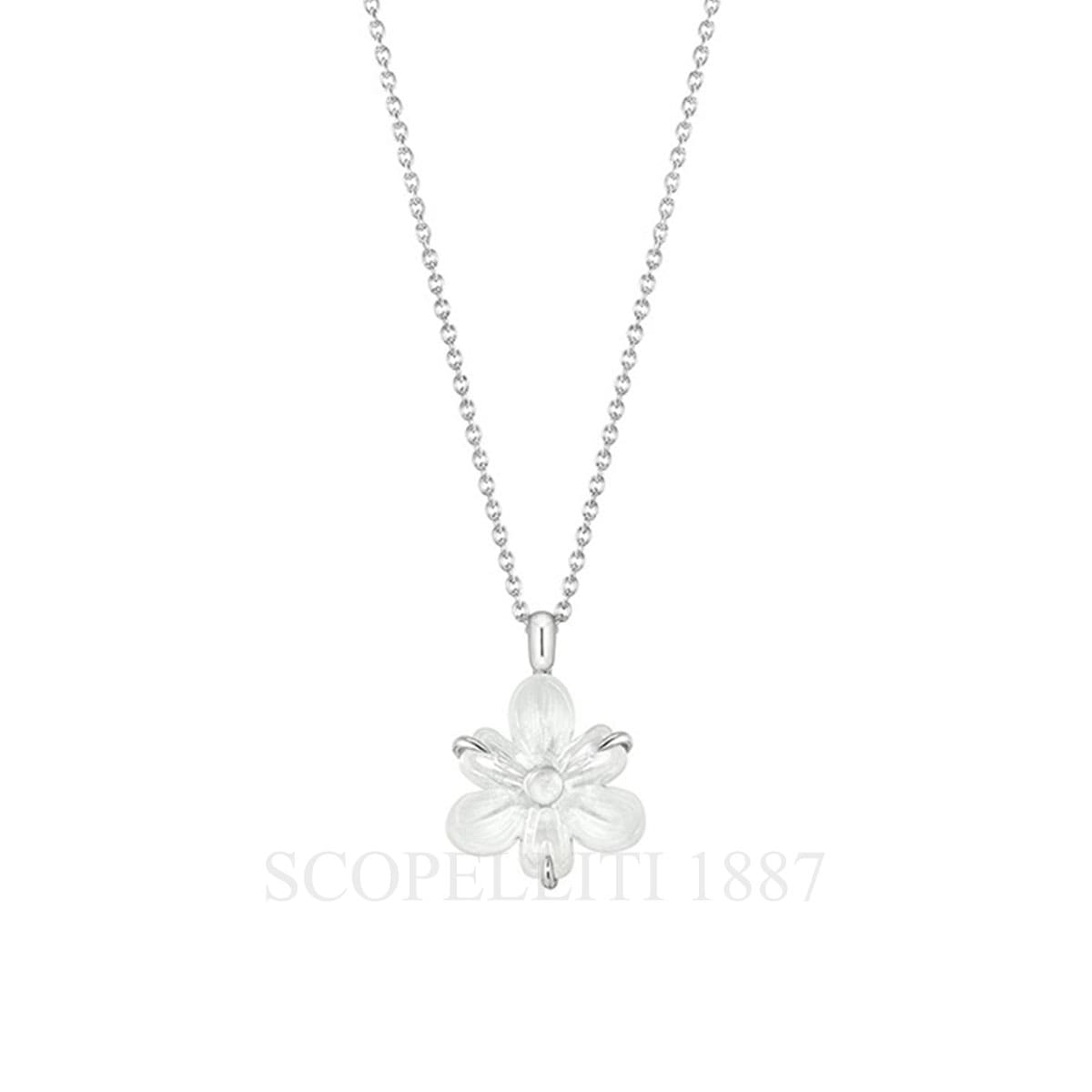 lalique fleur de neige small pendant