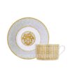 Hermes 2 Breakfast Cup and Saucer Mosaique au 24 Gift Set