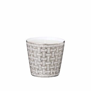 hermes limoges porcelain mosaique au 24 platinum candle tumbler