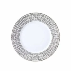 hermes limoges porcelain mosaique au 24 platinum dinner plate