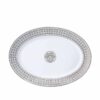 Hermes Mosaique au 24 platinum Large Oval Platter