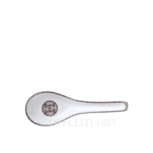 hermes limoges porcelain mosaique au 24 platinum soup spoon