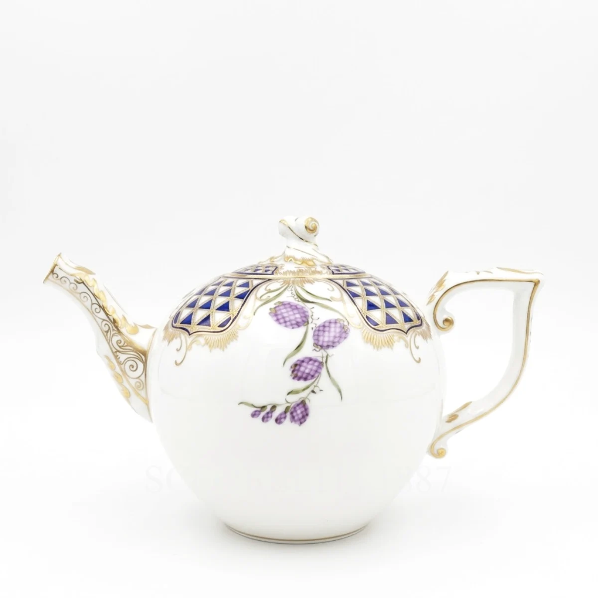 herend mosaic and flowers teapot