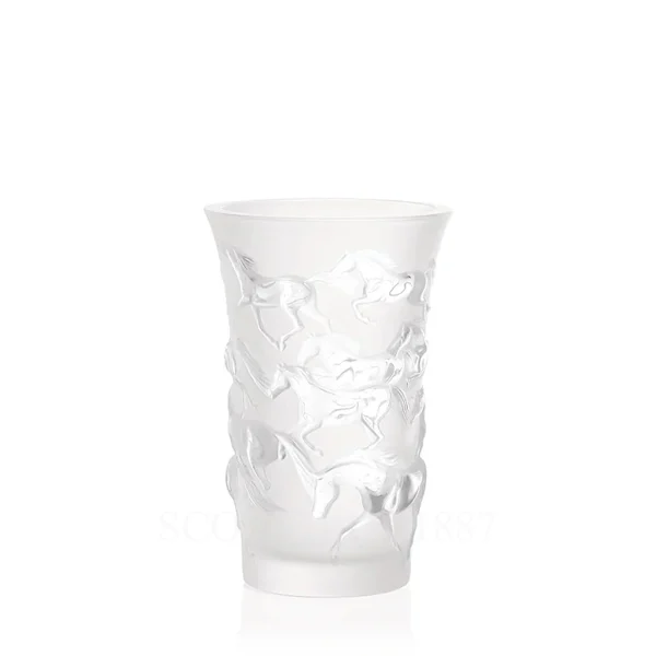 lalique mustang vase clear