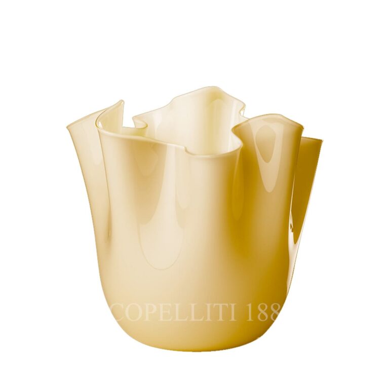 venini fazzoletto vase amber medium