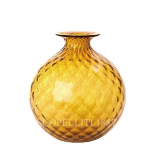 venini balloton amber monofiore vase