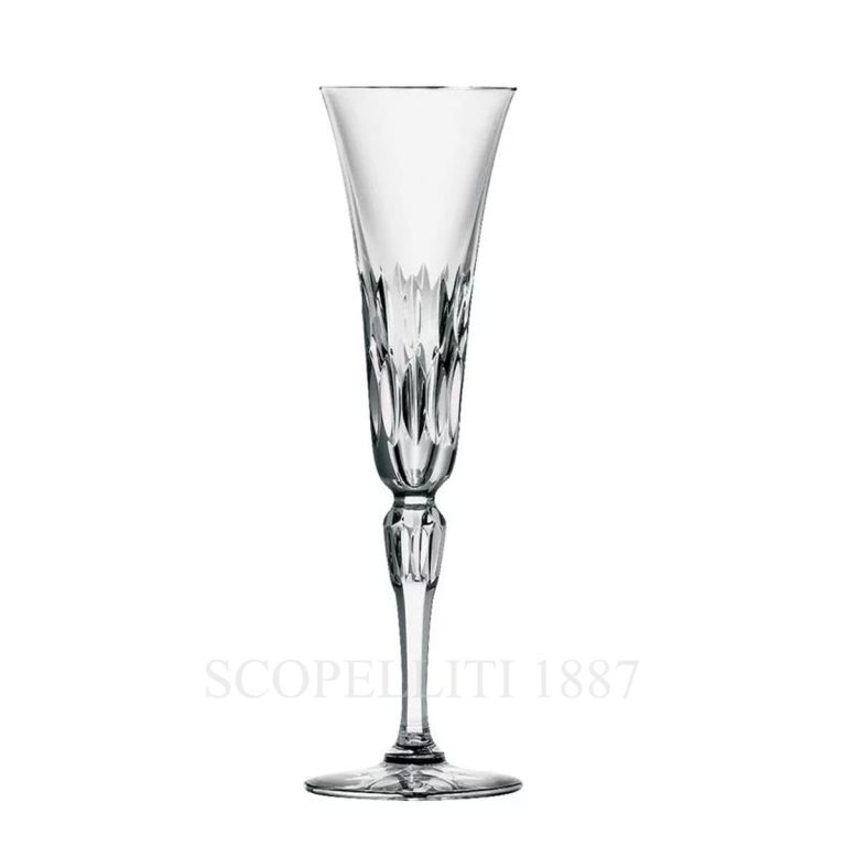 stella saint louis crystal champagne flute