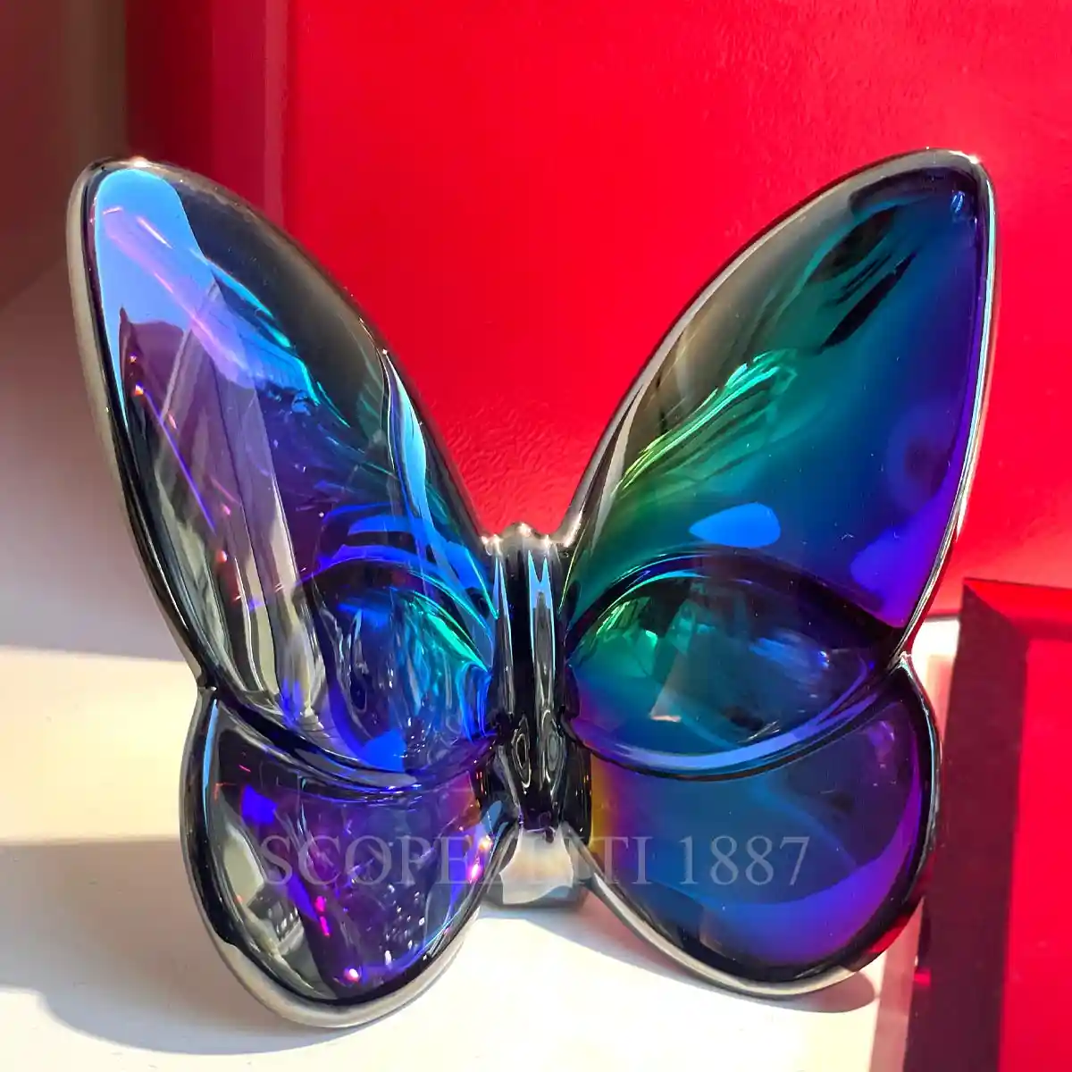 baccarat lucky butterfly blue scarabee