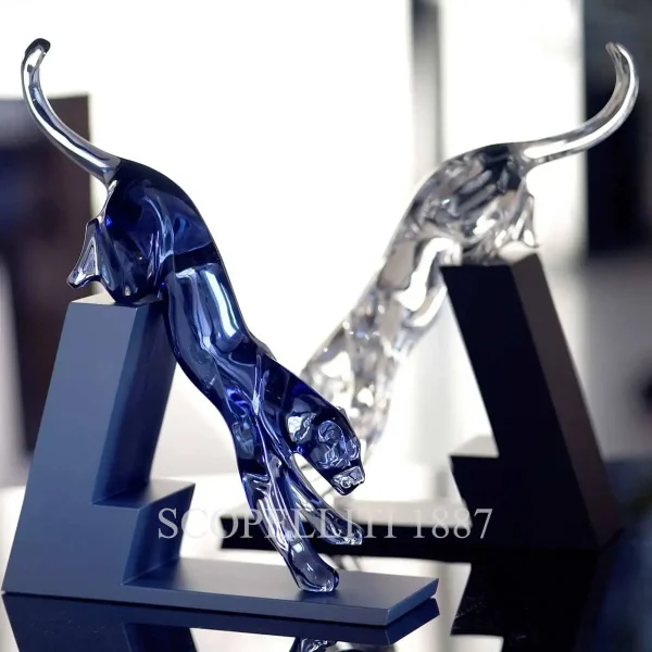 baccarat panthers sculpture in crystal