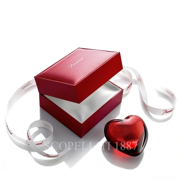 baccarat red cupid heart