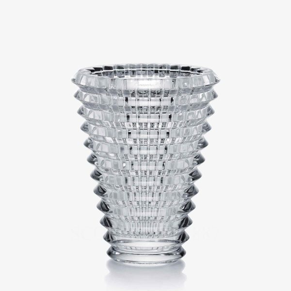 baccarat eye oval vase small clear