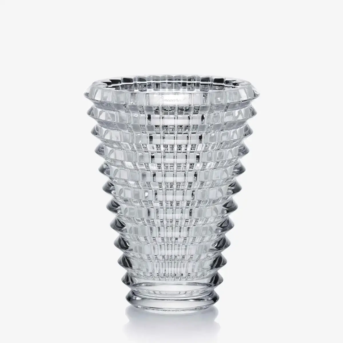 baccarat eye oval vase small clear
