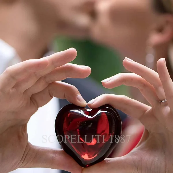 baccarat red cupid heart