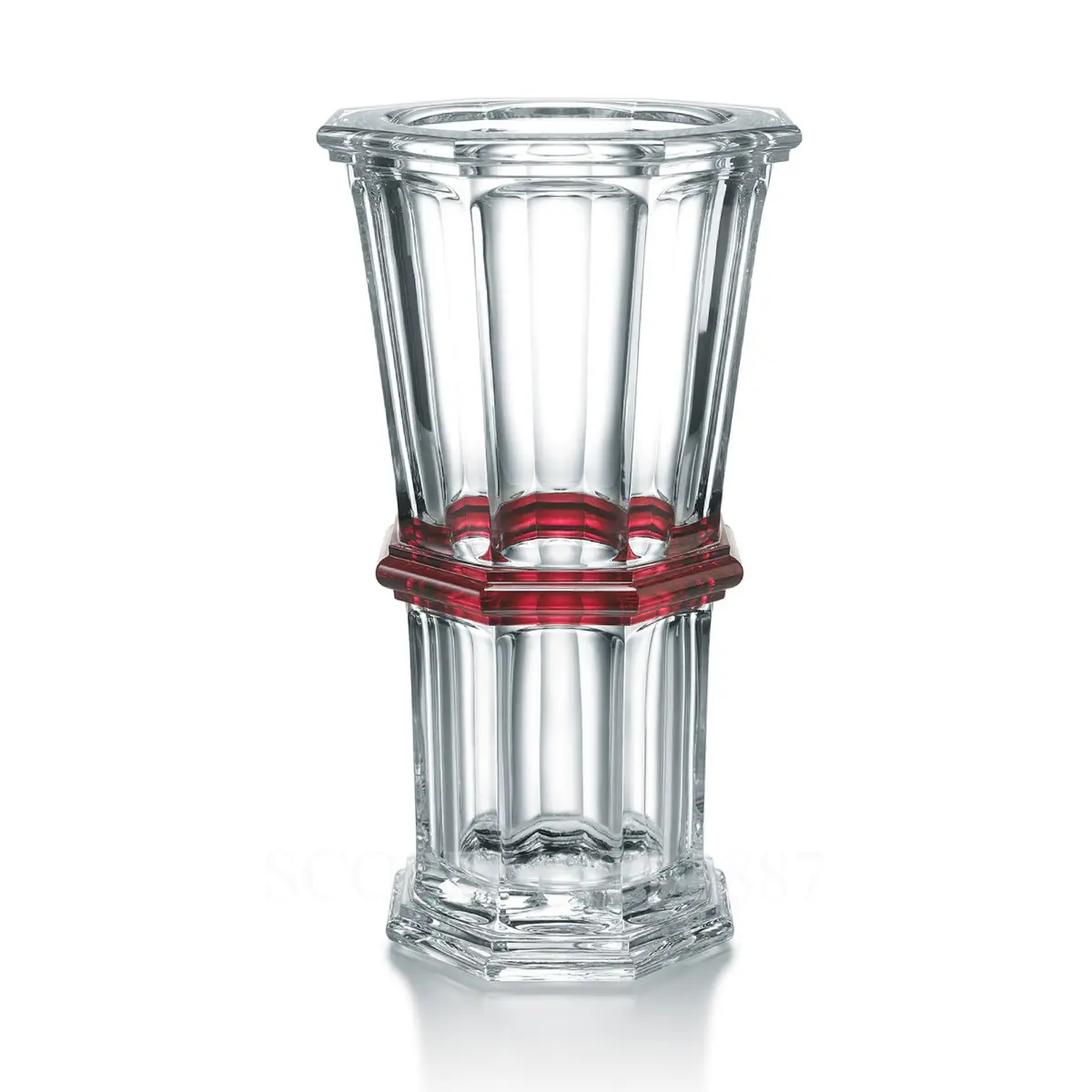 baccarat harcourt 1841 vase large red