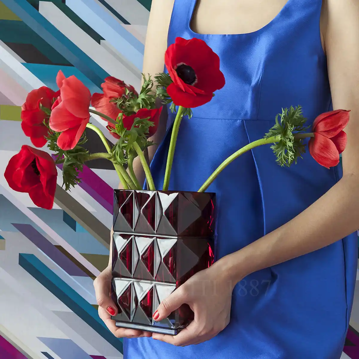 baccarat louxor vase red