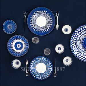 hermes bleus d'ailleurs dinner set of 4