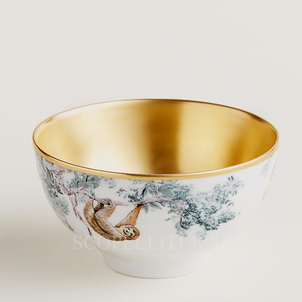 hermes carnets d'equateur gold bowl medium