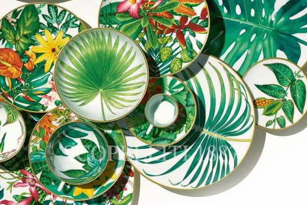 hermes passifolia plates and cups