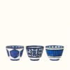Hermes Set of 3 bowls (n°1 to n°3) Gift Bleus d’Ailleurs