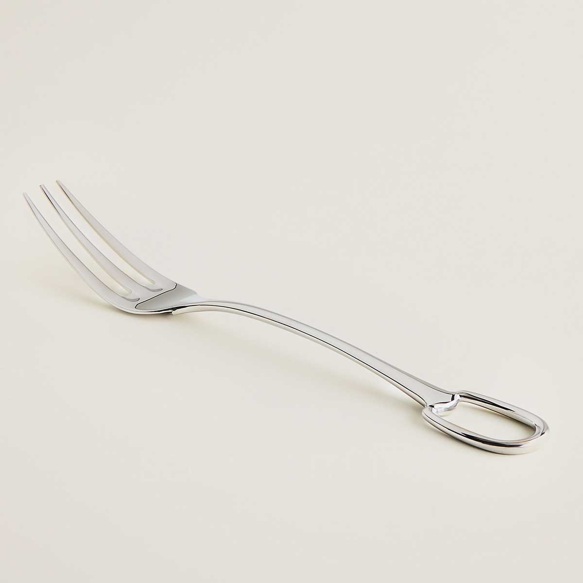 hermes serving fork attelage steel