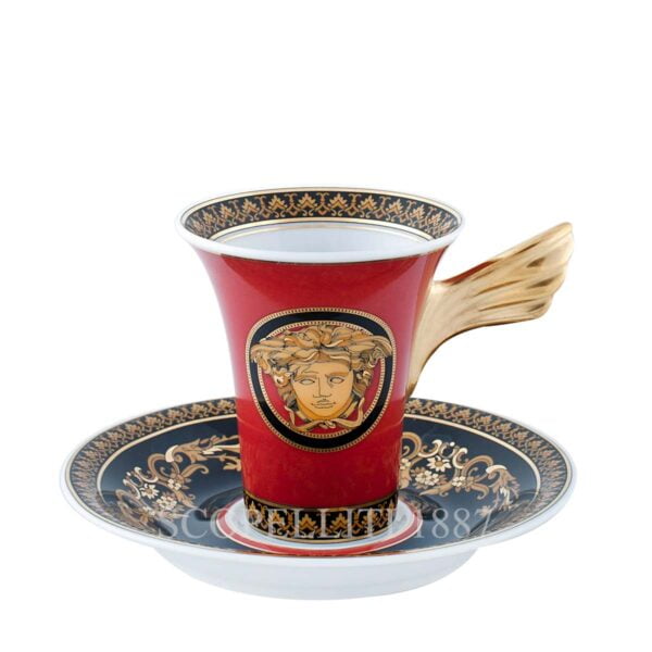 versace medusa red coffee cup