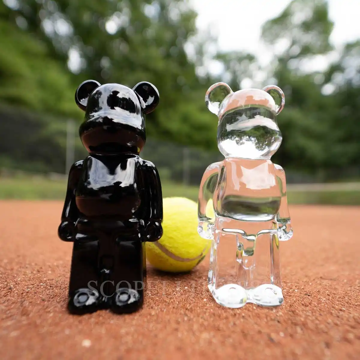 baccarat bearbrick sculptures