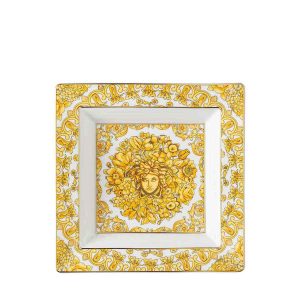 versace square dish 22 cm medusa rhapsody