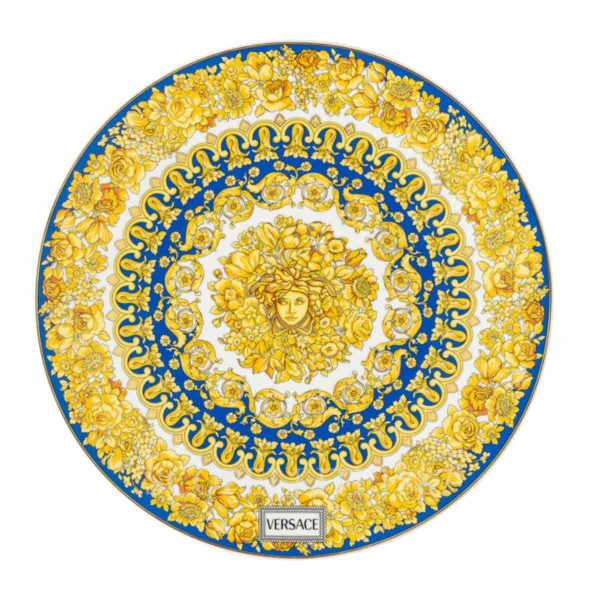 versace service plate 33 cm medusa rhapsody blue