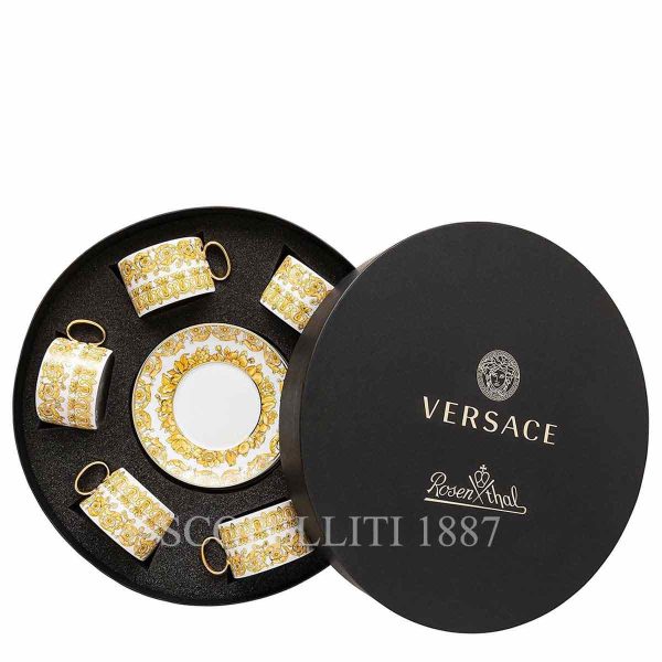 versace set 6 cup and saucer medusa rhapsody