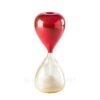 Venini Clessidre Hourglass 420.06 Red/Crystal with gold leaf