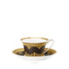 Versace Tea Cup and Saucer I love Baroque Black